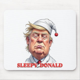 Schlafender Donald – Eine subtile politische Karik Mousepad