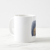 Schlafender Eisbär, Aquarellkunst Kaffeetasse (Vorderseite Links)