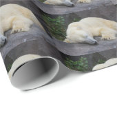 Schlafender Eisbär Geschenkpapier (Rolleneckpunkt)