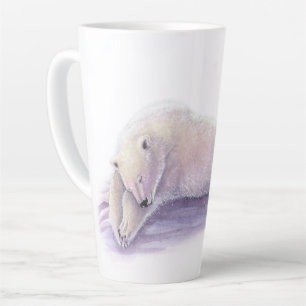 Schlafender Eisbär von Molly Harrison Milchtasse