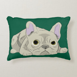 Schlafender Französischer Bulldogge Dekokissen