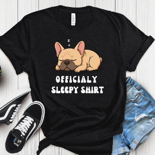 Schlafender Französischer Bulldogge Schlummerzeit T-Shirt