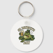 Schlafender Frosch St.Patrick's Day Schlüsselanhänger (Rückseite)