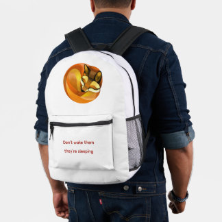 Schlafender Fuchs Bedruckter Rucksack