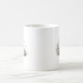 Schlafender Fuchs in Blütenweicher monochromer Wal Kaffeetasse (Mittel)