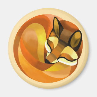Schlafender Fuchs Magnet