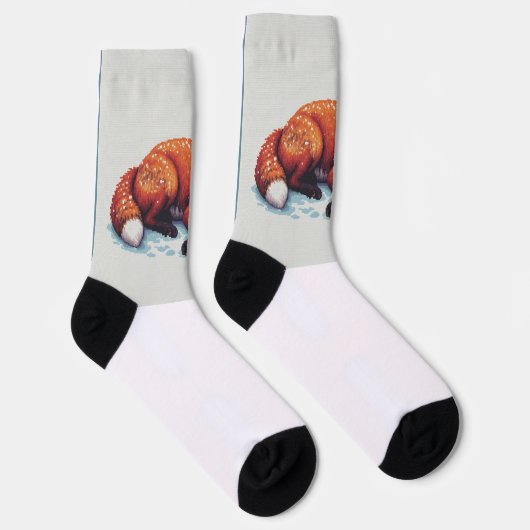 Schlafender Fuchs Socken (Rechts)