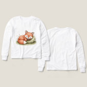 Schlafender Fuchs Waldkinderzimmer Kunst (Design Vorderseite & Rückseite)
