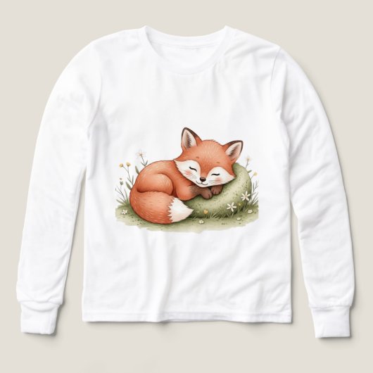 Schlafender Fuchs Waldkinderzimmer Kunst (Design Vorderseite)