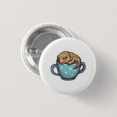 Schlafender Gecko Button (Vorne & Hinten)