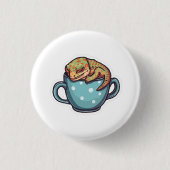 Schlafender Gecko Button (Vorderseite)