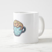 Schlafender Gecko Jumbo-Tasse (Vorderseite Rechts)
