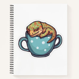 Schlafender Gecko Notizblock