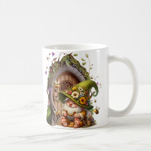 Schlafender Gnom-Hohlraum Kaffeetasse (Rechts)