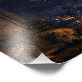 Schlafender Hund Fotodruck (Ecke)