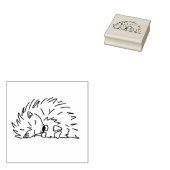 Schlafender Igel Gummistempel (Stempel)