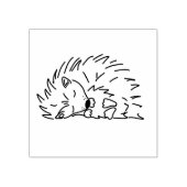 Schlafender Igel Gummistempel (Prägung)