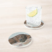 Schlafender Irischer Setter Untersetzer (Seite)