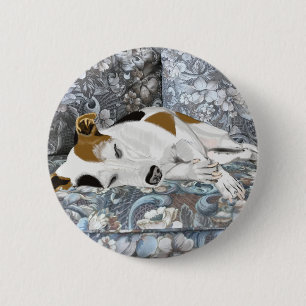 Schlafender Jack Russell Button