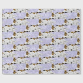 Schlafender Jack Russell Geschenkpapier (Flach)