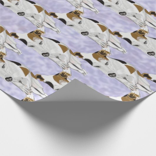 Schlafender Jack Russell Geschenkpapier (Ecke)