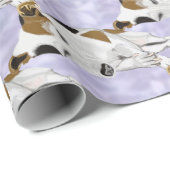 Schlafender Jack Russell Geschenkpapier (Rolleneckpunkt)