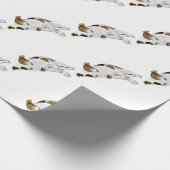 Schlafender Jack Russell Geschenkpapier (Ecke)