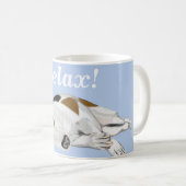 Schlafender Jack Russell Kaffee Tasse (VorderseiteRechts)