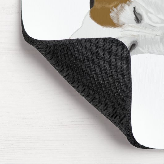 Schlafender Jack Russell Mousepad (Ecke)