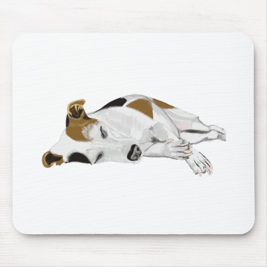 Schlafender Jack Russell Mousepad (Vorne)
