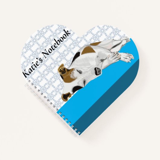 Schlafender Jack Russell Notizblock (Vorderseite)