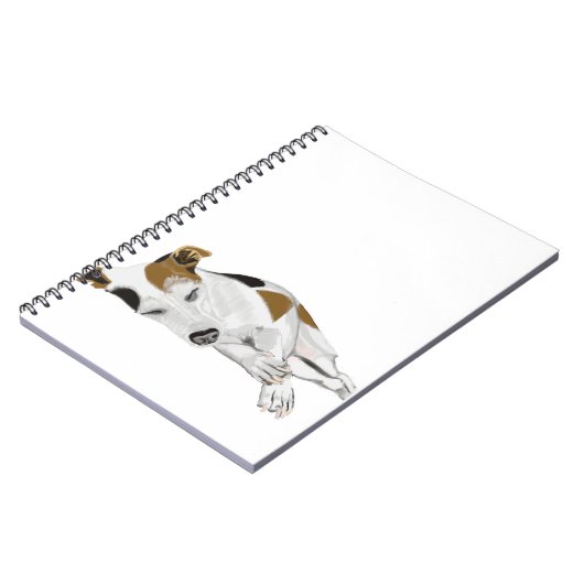 Schlafender Jack Russell Notizblock (Linke Seite)