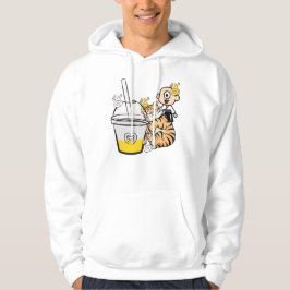 Schlafender Kawaii-Tiger, Bubble Tea & Hitotsume K Hoodie