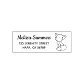 Schlafender Kleiner Fuchs Adresse Permastempel (Design)