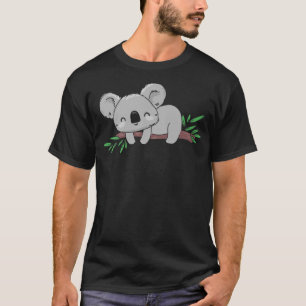 Schlafender Koala Bär - Australien Tiere Eukalyptu T-Shirt