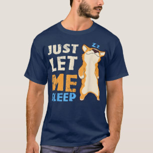 Schlafender Korgi Hund, Schlafhemd, Pajamas 1235 T-Shirt