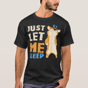 Schlafender Korgi Hund, Schlafhemd, Pajamas T-Shirt