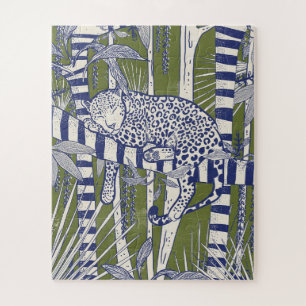 Schlafender Leopard Puzzle