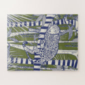 Schlafender Leopard Puzzle (Horizontal)