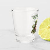 Schlafender Leprechaun-Shot-Glas Schnapsglas (Links)