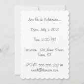 Schlafender Mops Einladung (Rückseite)