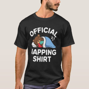 Schlafender offizieller Mittagsschlaf-Tag Bär Klei T-Shirt