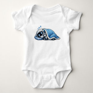 schlafender Roboter Baby Strampler