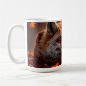 Schlafender Rotfuchs in einem gemütlichen Herbstsc Kaffeetasse (Links)