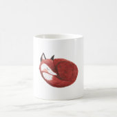 Schlafender Rotfuchs Kaffeetasse (Mittel)