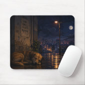 schlafender Straßenhund Mousepad (Mit Mouse)