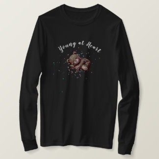 Schlafender Teddybär Langarm T-Shirt
