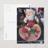 Schlafender Weihnachtsmann Postkarte (Vorne/Hinten)