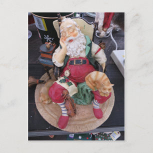 Schlafender Weihnachtsmann Postkarte