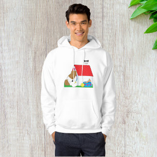 Schlafender Welpe Hundehaus Süßes Haustier Hoodie
